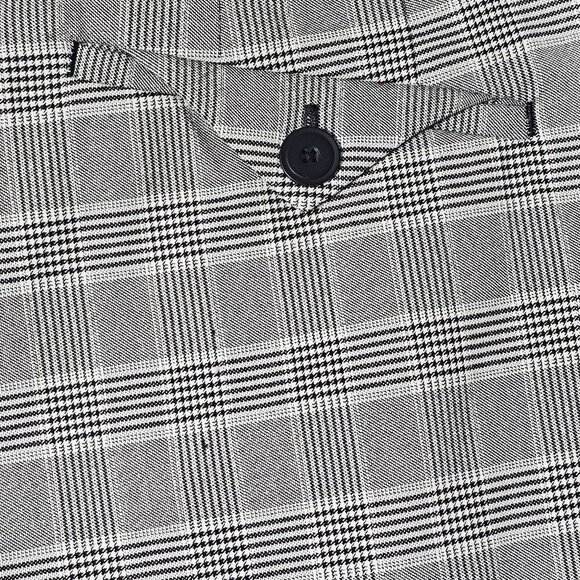 Lane Bryant Sophie Straight Fit Bootcut Pants Petite Plaid Gray Women 20 Short* - Picture 4 of 12